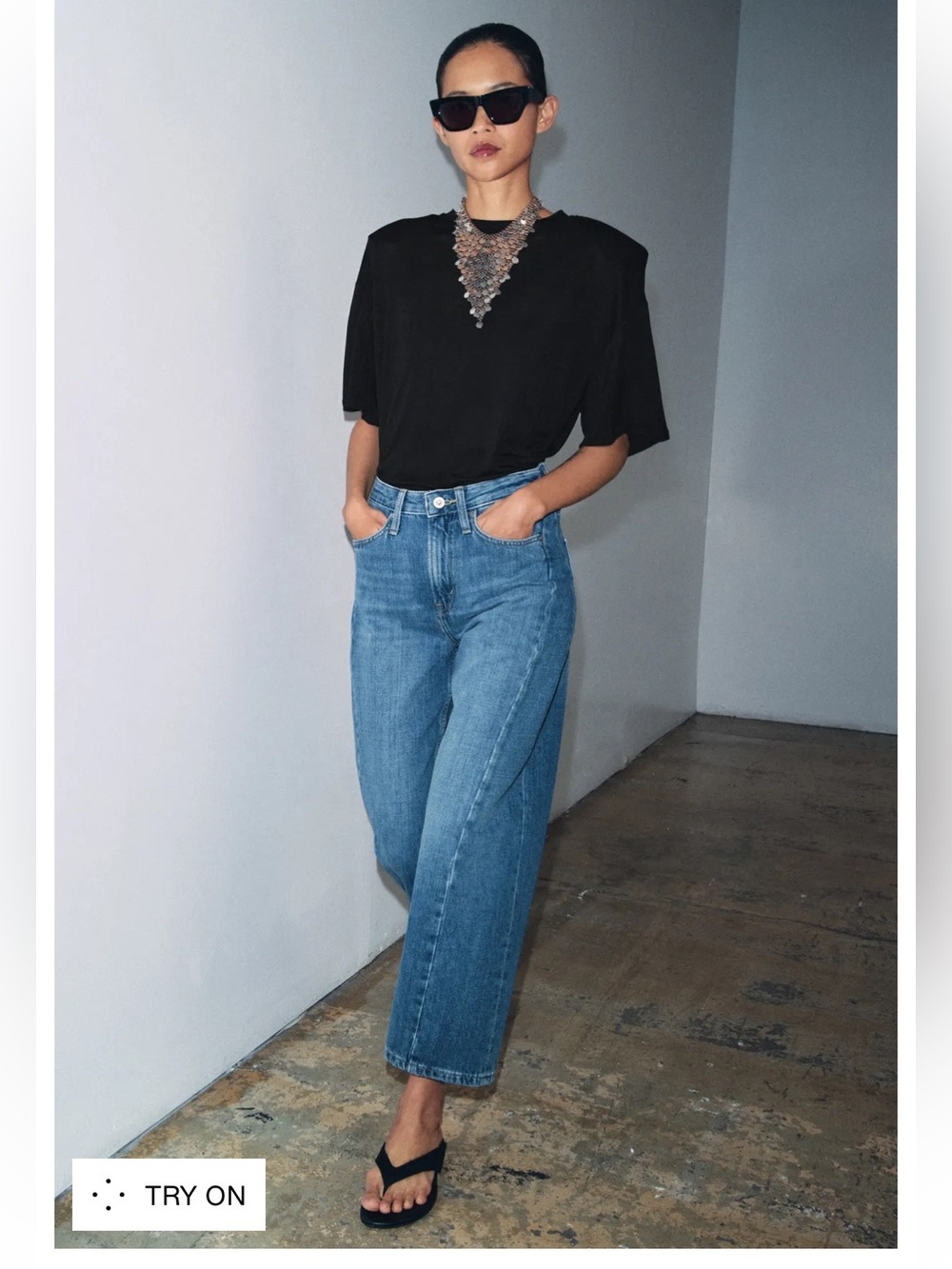 Zara Collection Relaxed Ankle Straight Leg Jenas NWT